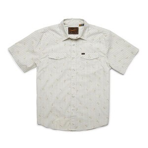 Howler Brothers H Bar B Snapshirt Men's in Vintage Grid Floral Medium White
